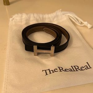 HERMES Constance Belt - Epsom leather Grey